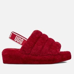 UGG Fluff Yeah Slide Red